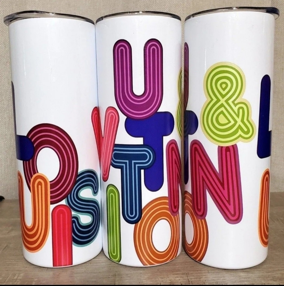 Custom Tumbler 20oz Skinny Hot/Cold Sublimated NIB